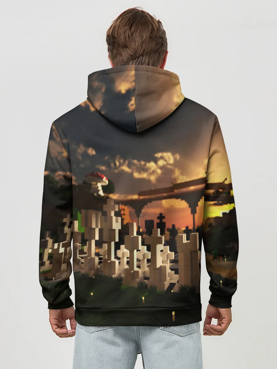 Худи мужской база хлопок / MINECRAFT