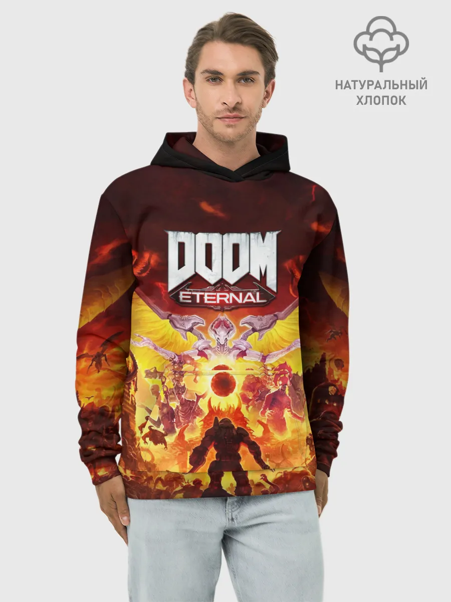 Худи мужской база хлопок / DOOM Eternal