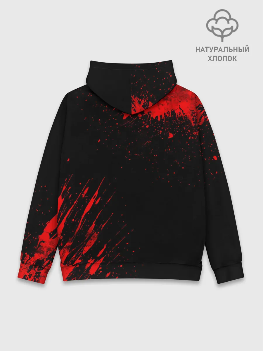 Худи мужской база хлопок / DOOM - Шлем