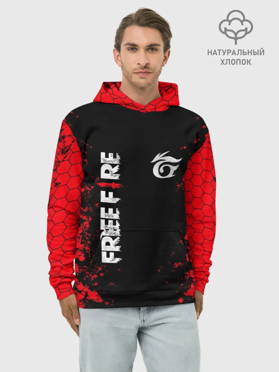 Худи мужской база хлопок / GARENA FREE FIRE