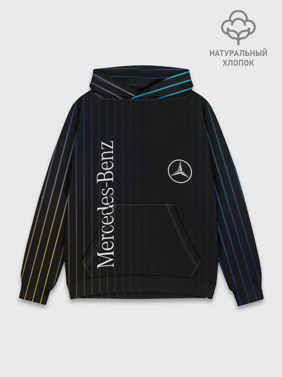 Худи мужской база хлопок / Mercedes