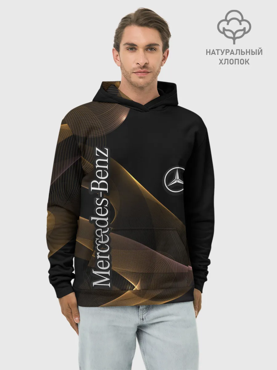 Худи мужской база хлопок / Mercedes