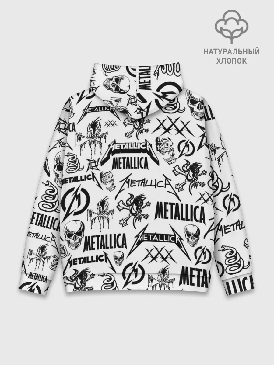 Худи мужской база хлопок / METALLICA LOGOBOMBING