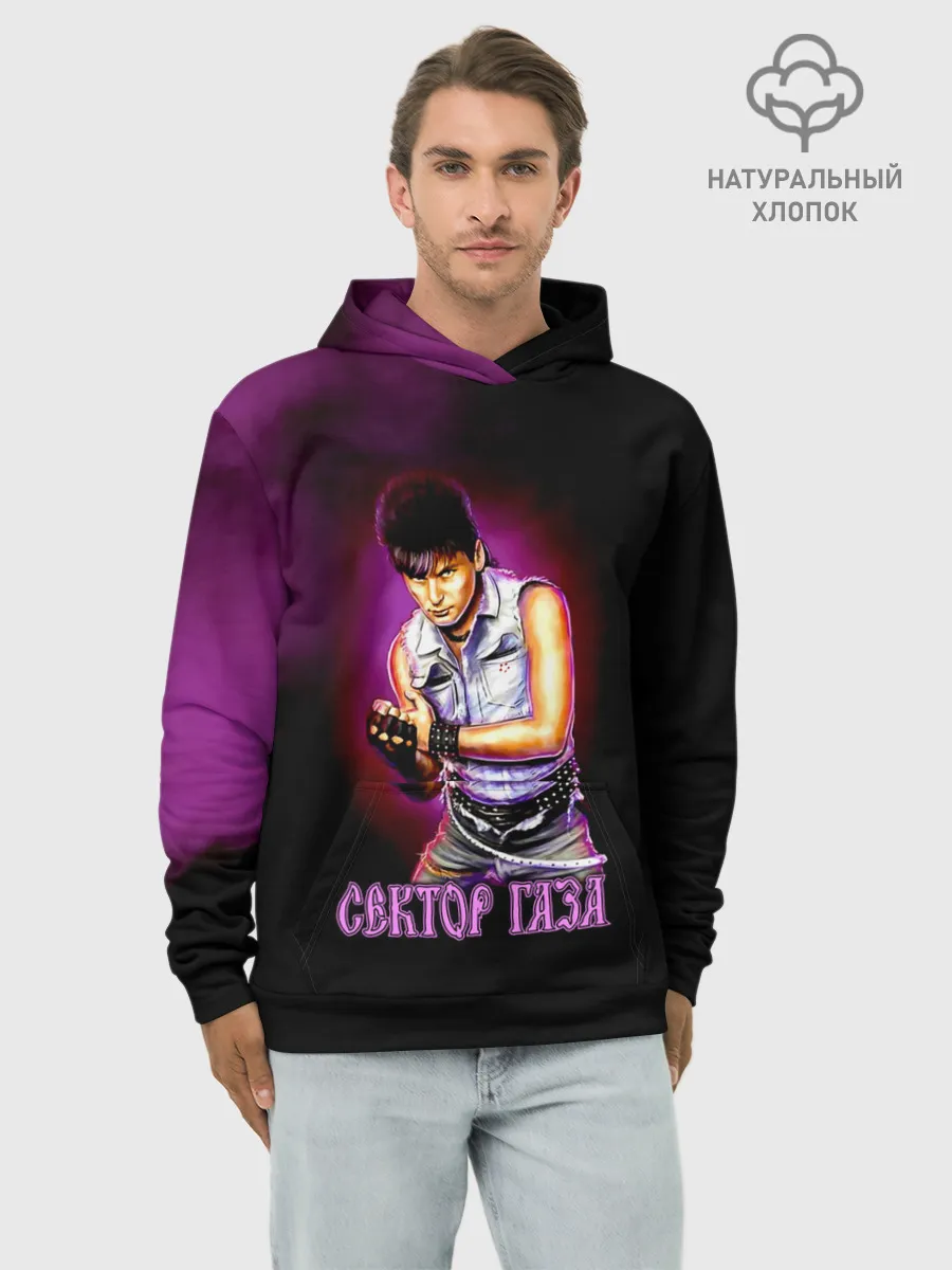 Худи мужской база хлопок / Сектор Газа