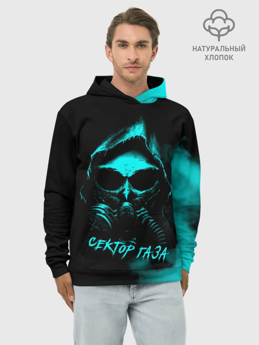 Худи мужской база хлопок / Сектор Газа