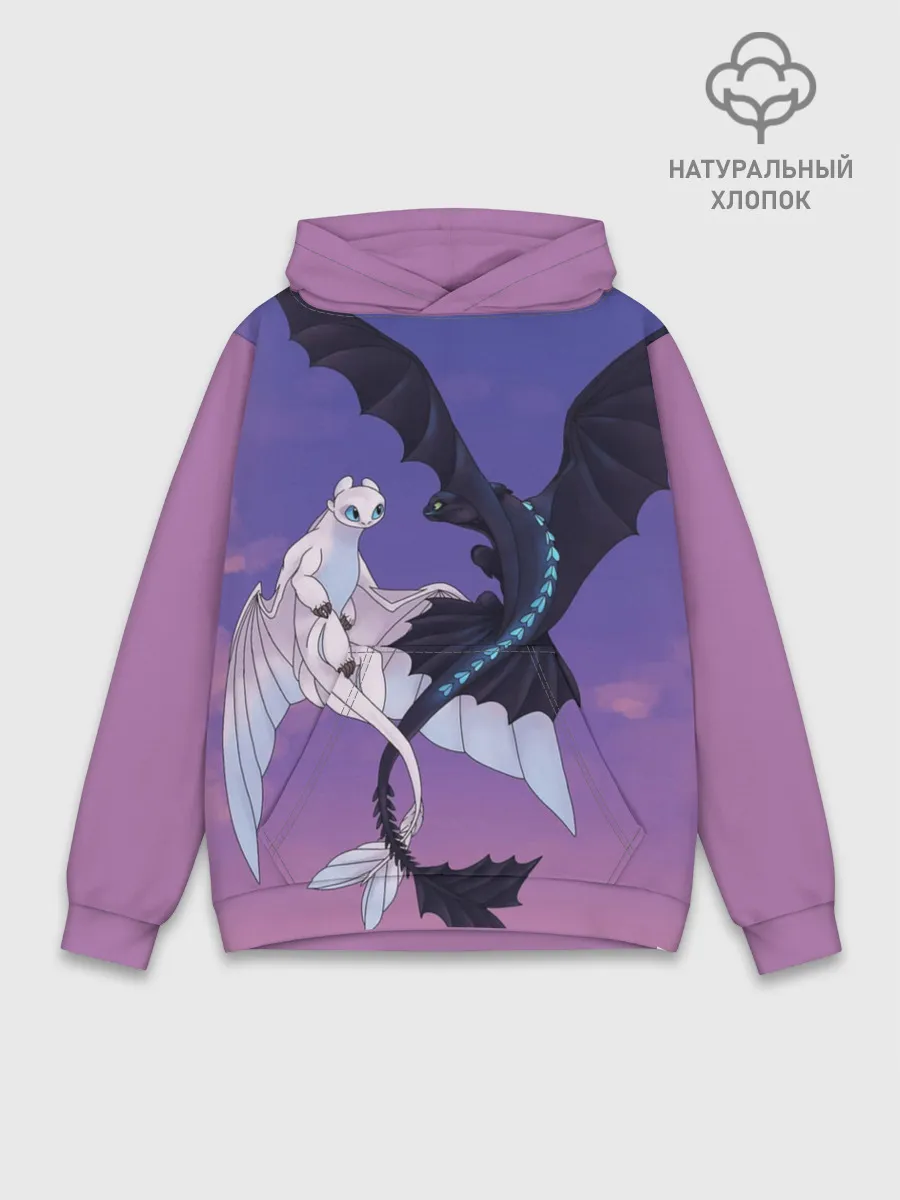 Худи мужской база хлопок / ночная фурия