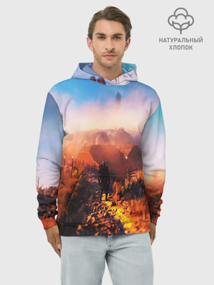 Худи мужской база хлопок / ВЕДЬМАК