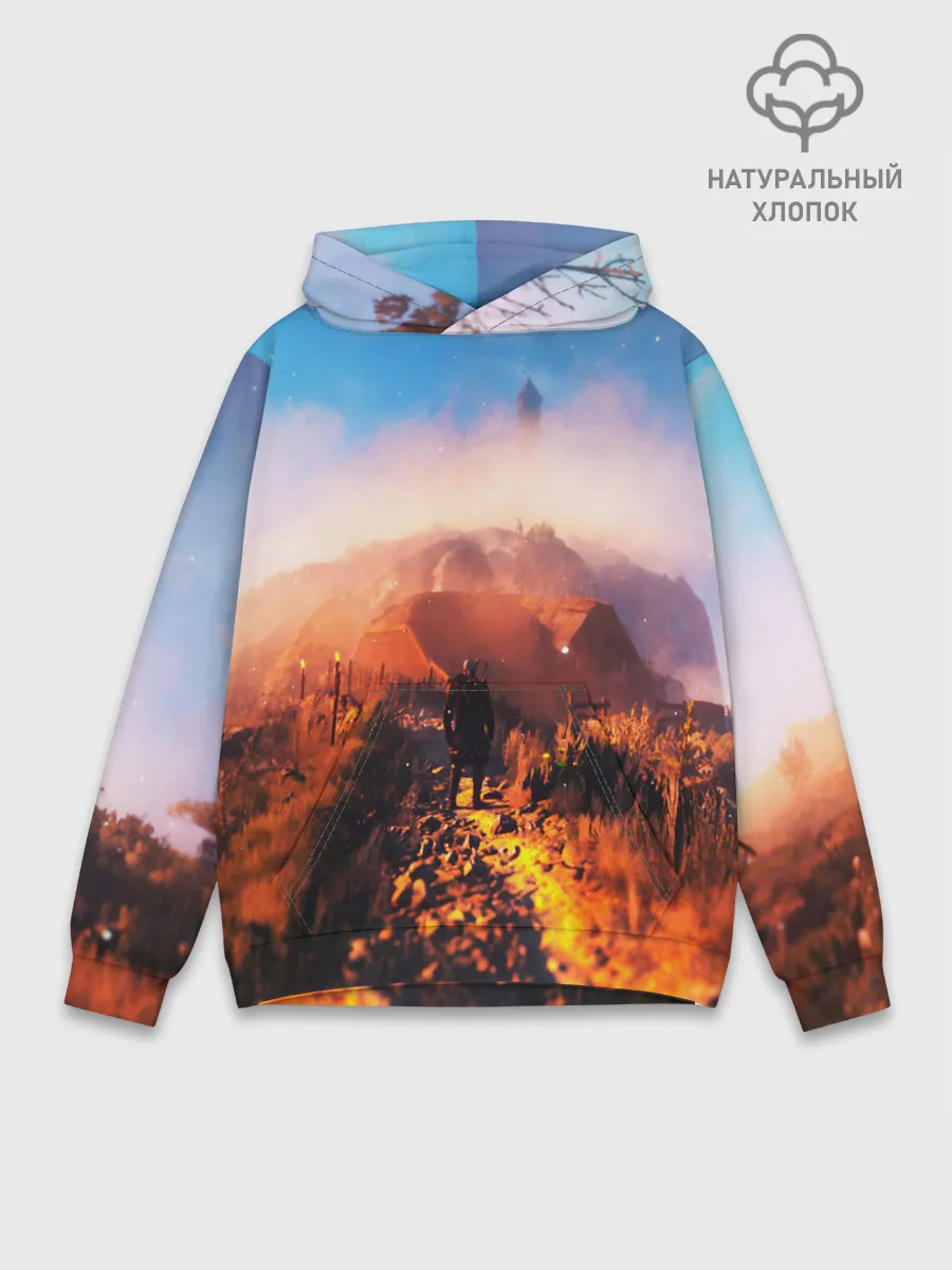 Худи мужской база хлопок / ВЕДЬМАК