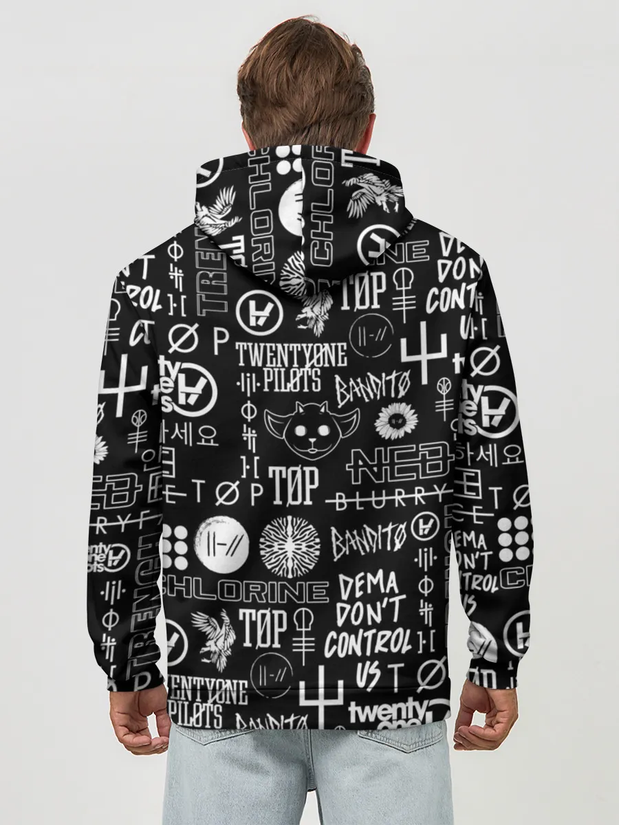 Худи мужской база хлопок / TWENTY ONE PILOTS