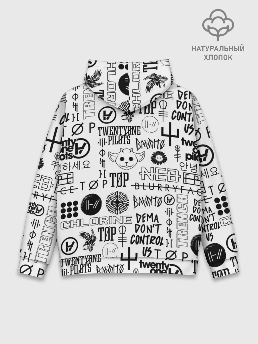 Худи мужской база хлопок / TWENTY ONE PILOTS