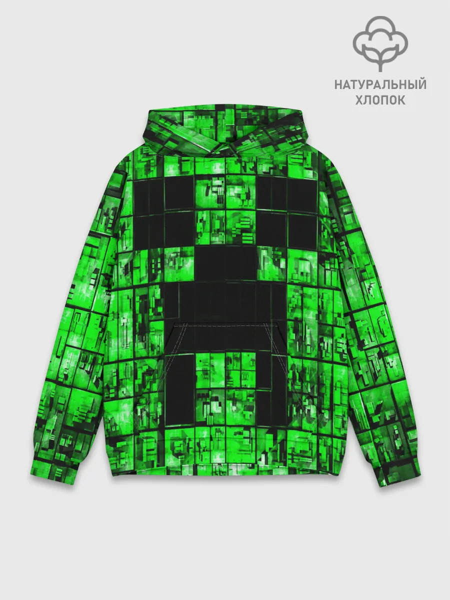 Худи мужской база хлопок / MINECRAFT