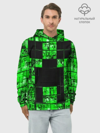 Худи мужской база хлопок / MINECRAFT