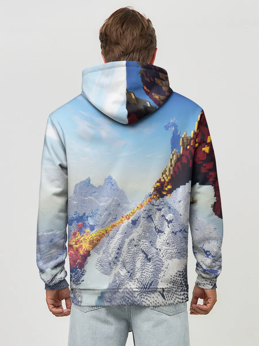 Худи мужской база хлопок / MINECRAFT