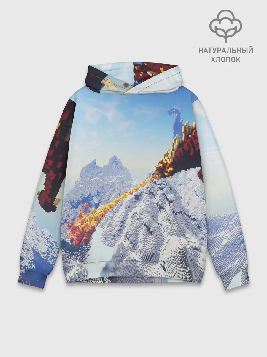 Худи мужской база хлопок / MINECRAFT