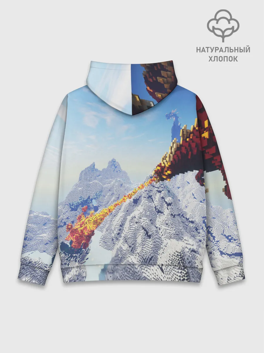 Худи мужской база хлопок / MINECRAFT