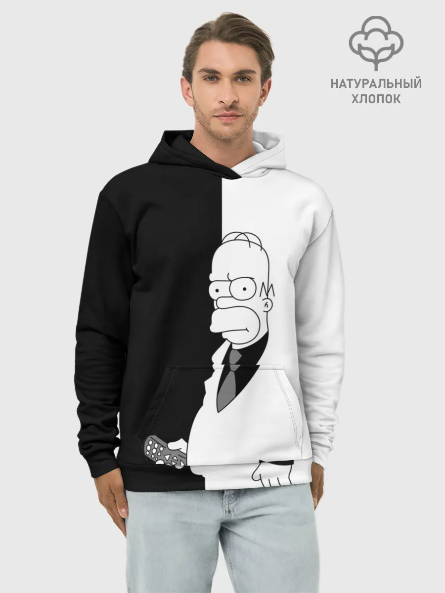 Худи мужской база хлопок / Гомер Симпсон