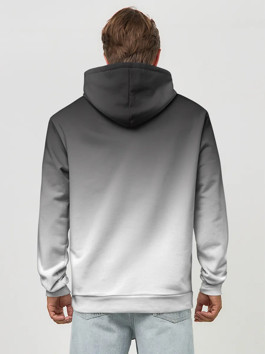 Худи мужской база хлопок / Рыба удильщик