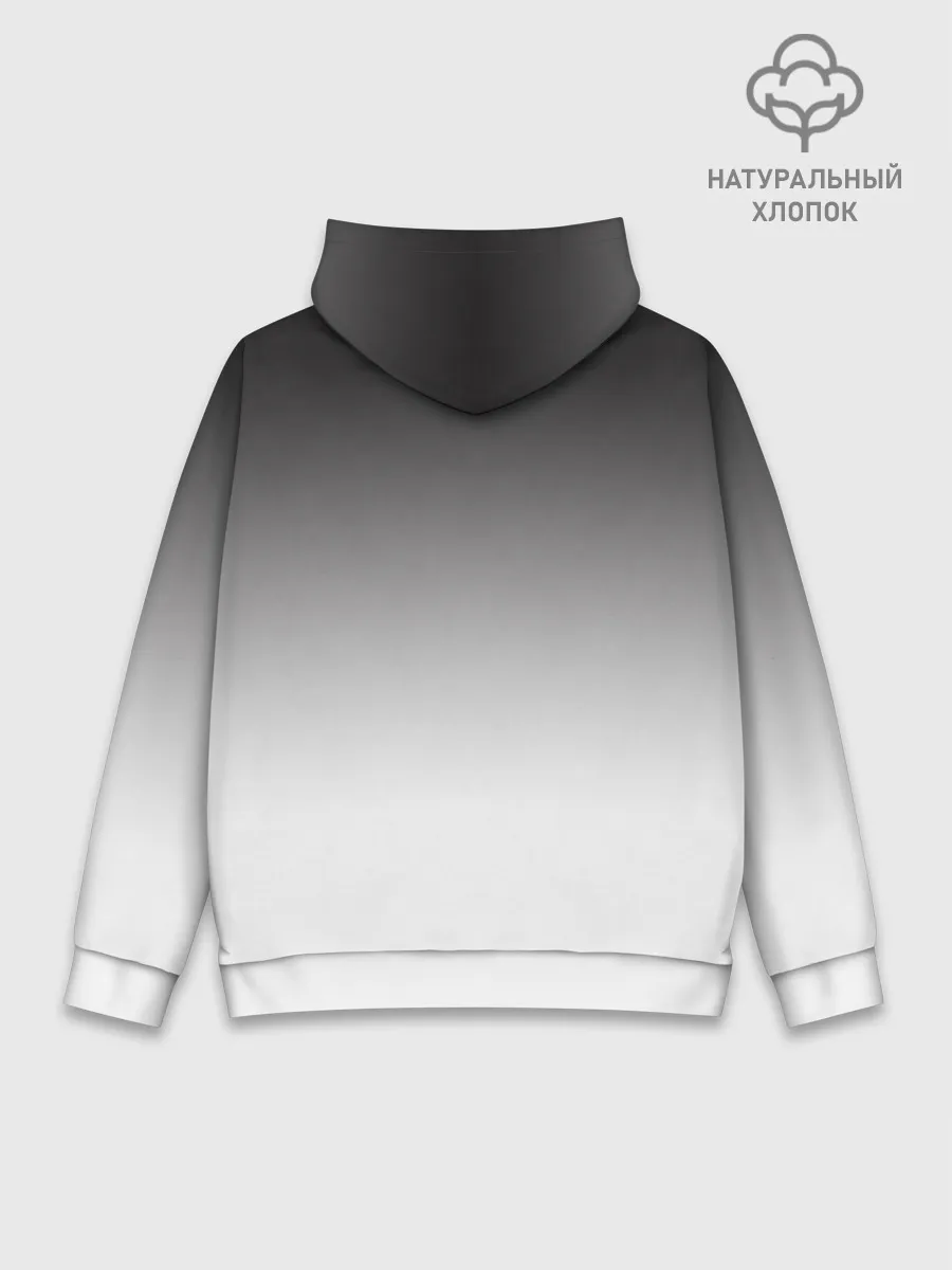 Худи мужской база хлопок / Рыба удильщик