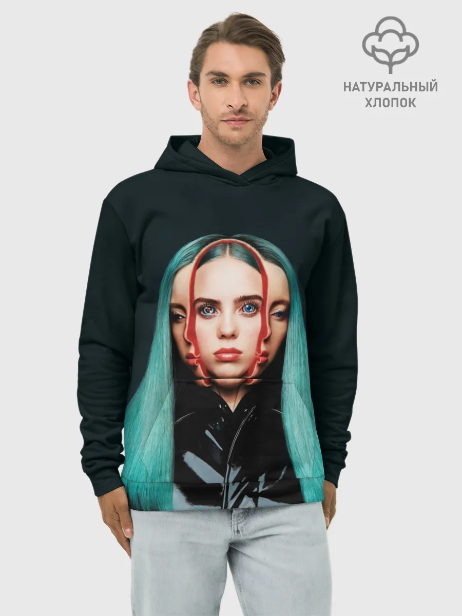 Худи мужской база хлопок / BILLIE EILISH