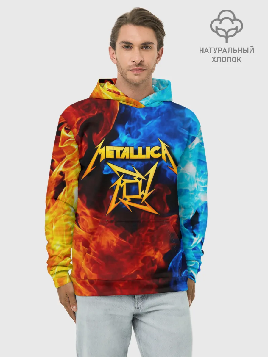 Худи мужской база хлопок / Metallica