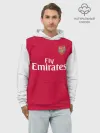 Худи мужской база хлопок / Arsenal home 19-20