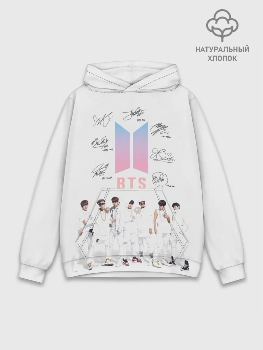 Худи мужской база хлопок / BTS