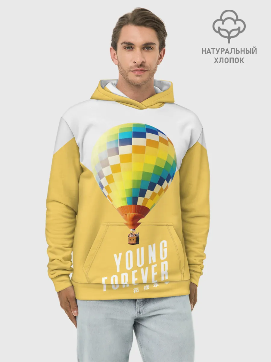 Худи мужской база хлопок / BTS Young Forever
