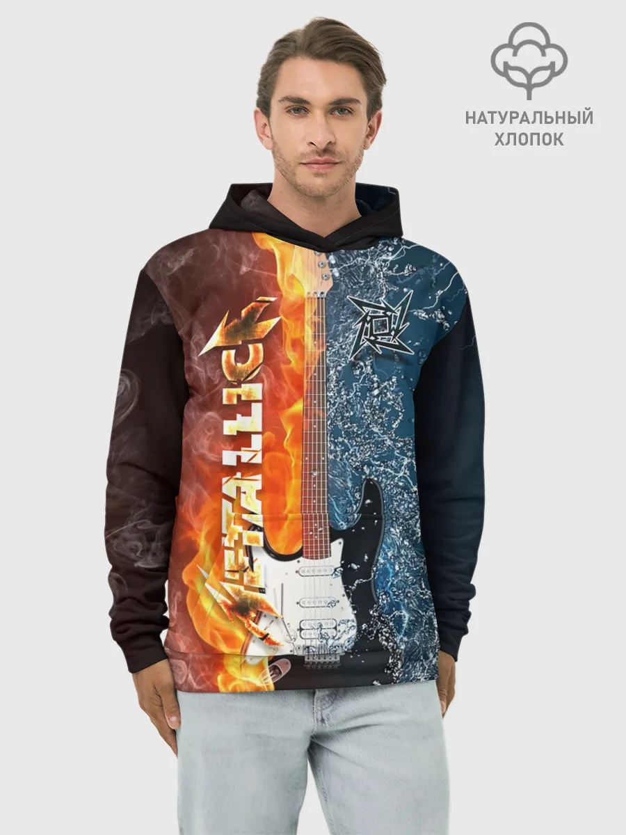 Худи мужской база хлопок / Metallica