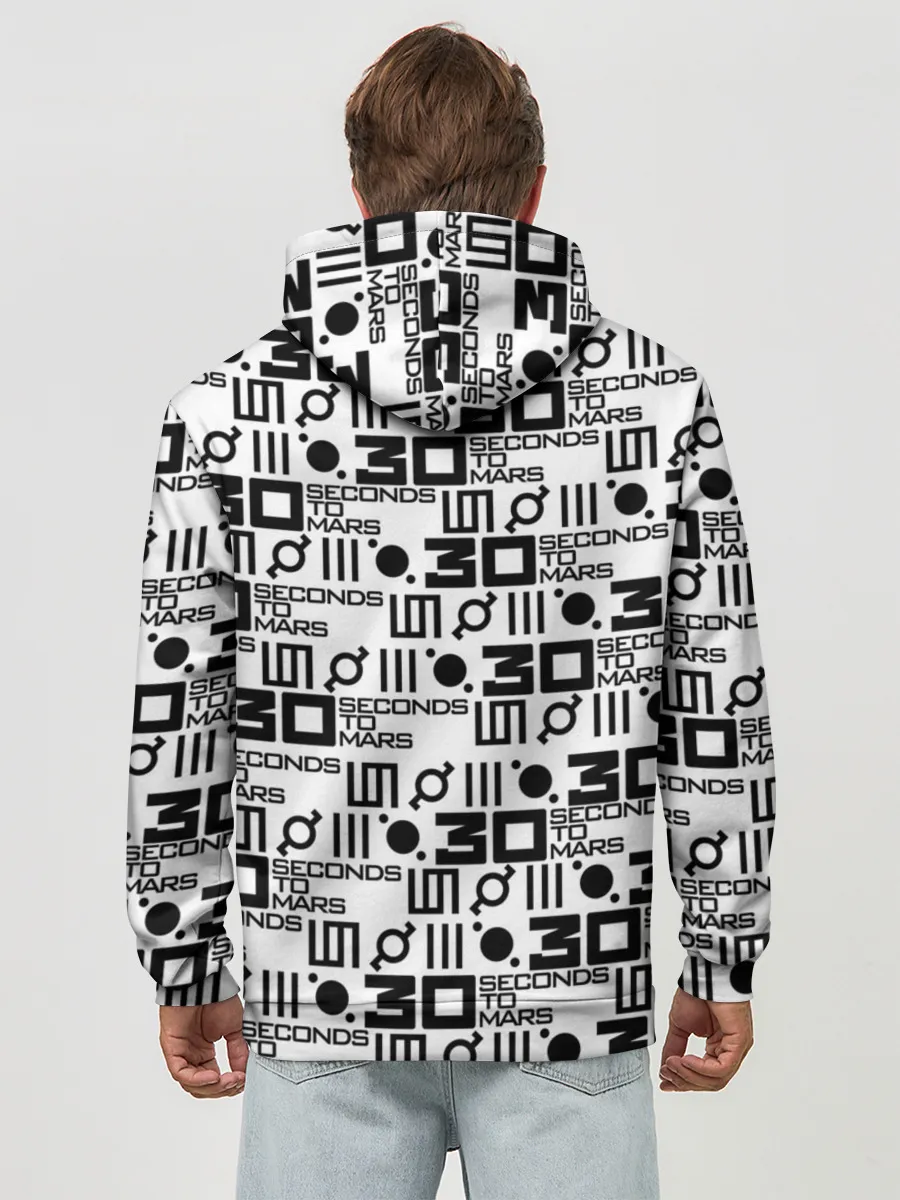 Худи мужской база хлопок / 30 SECONDS TO MARS