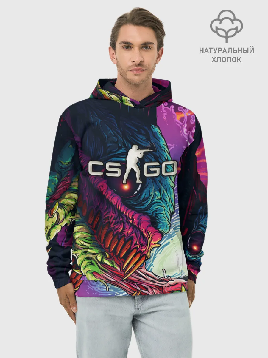 Худи мужской база хлопок / CS:GO