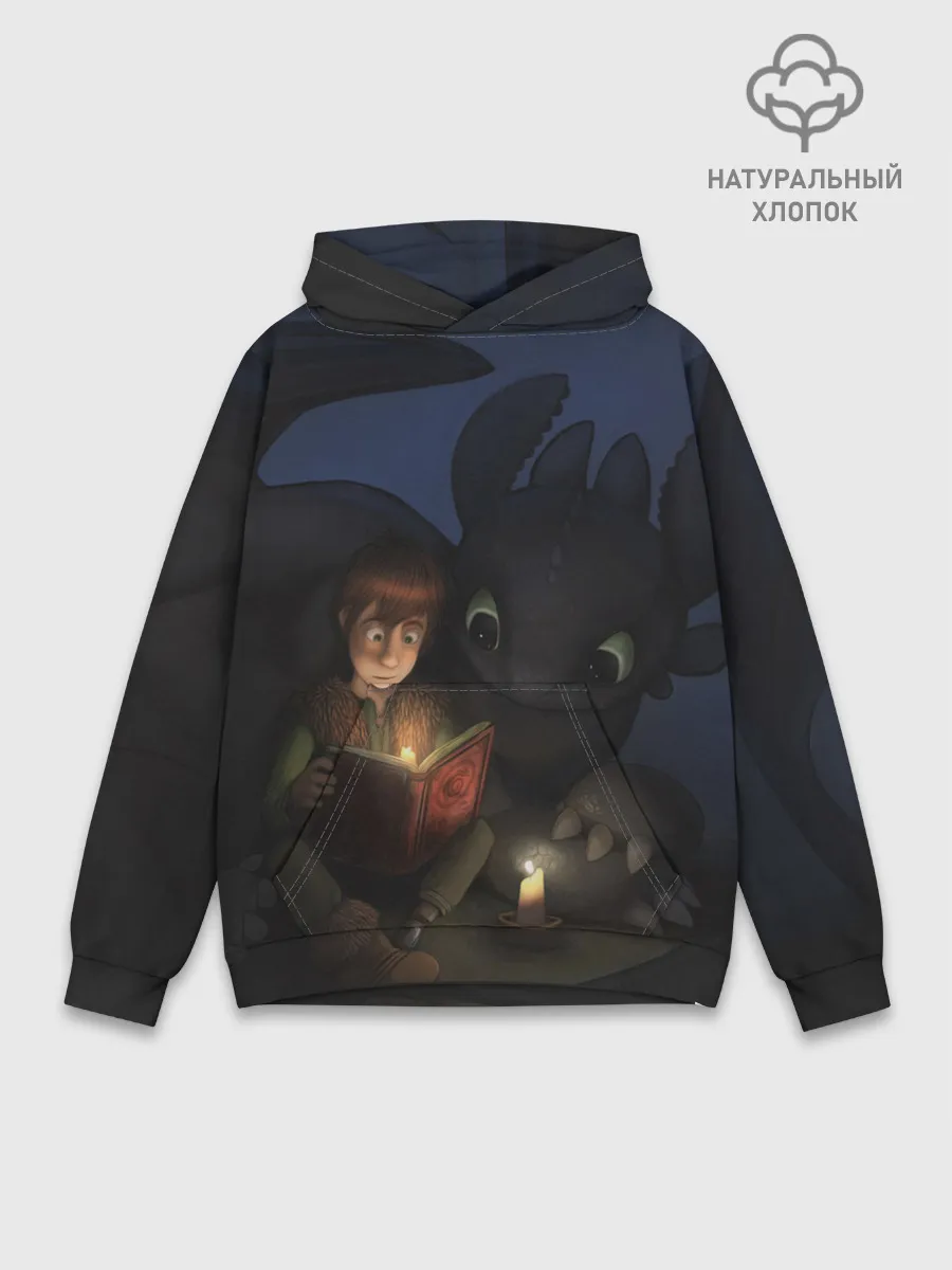 Худи мужской база хлопок / Как приручить дракона