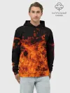 Худи мужской база хлопок / Огонь