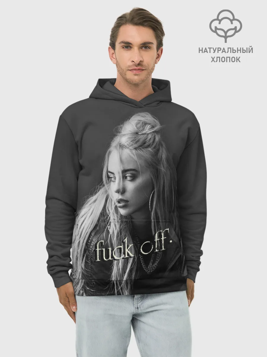 Худи мужской база хлопок / BILLIE EILISH