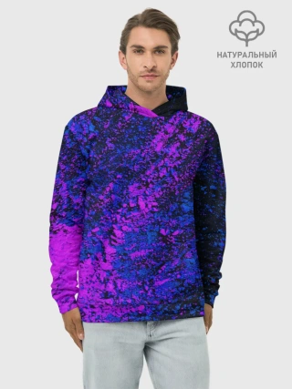Худи мужской база хлопок / Брызги краски