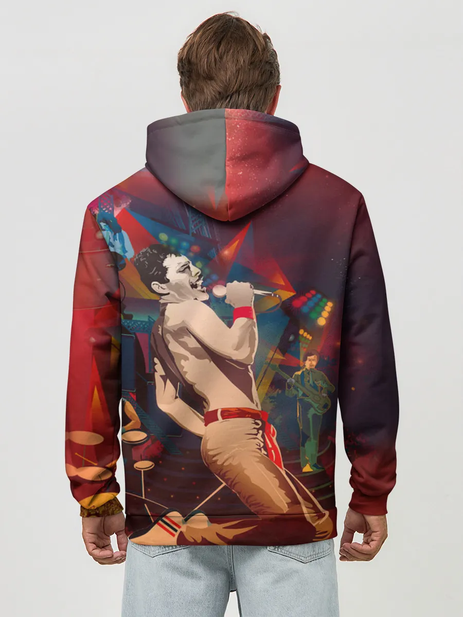 Худи мужской база хлопок / Фредди Меркьюри