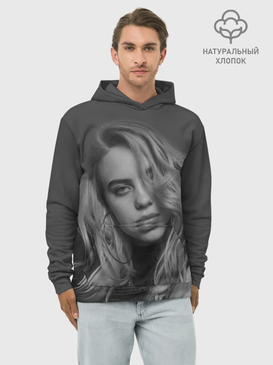 Худи мужской база хлопок / BILLIE EILISH