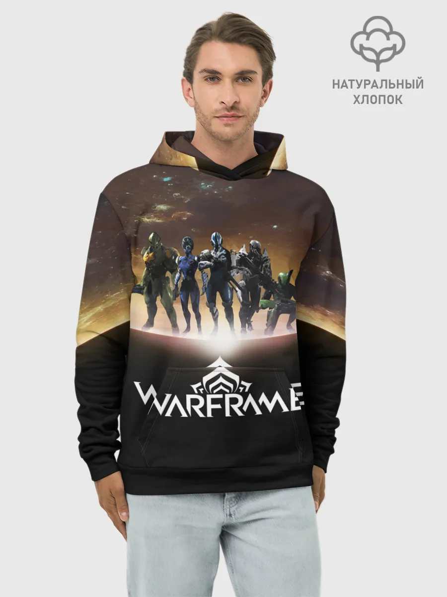 Худи мужской база хлопок / WARFRAME Planet