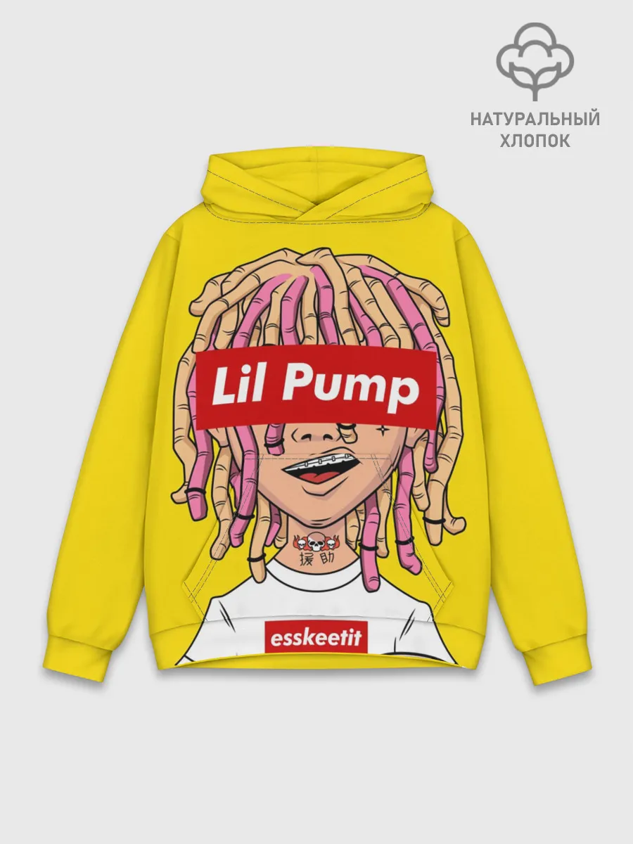 Худи мужской база хлопок / Lil Pump