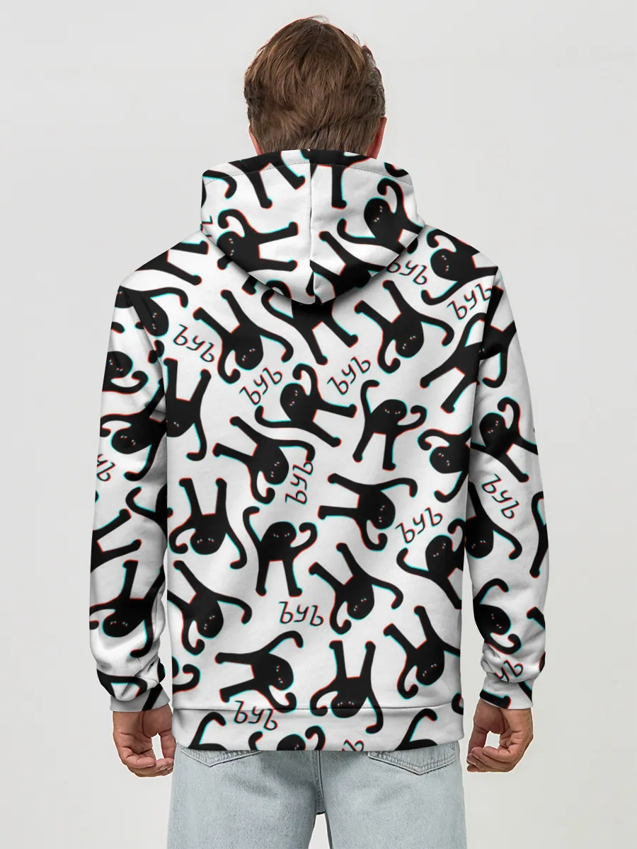 Худи мужской база хлопок / ЪУЪ СЪУКА ГЛИТЧ