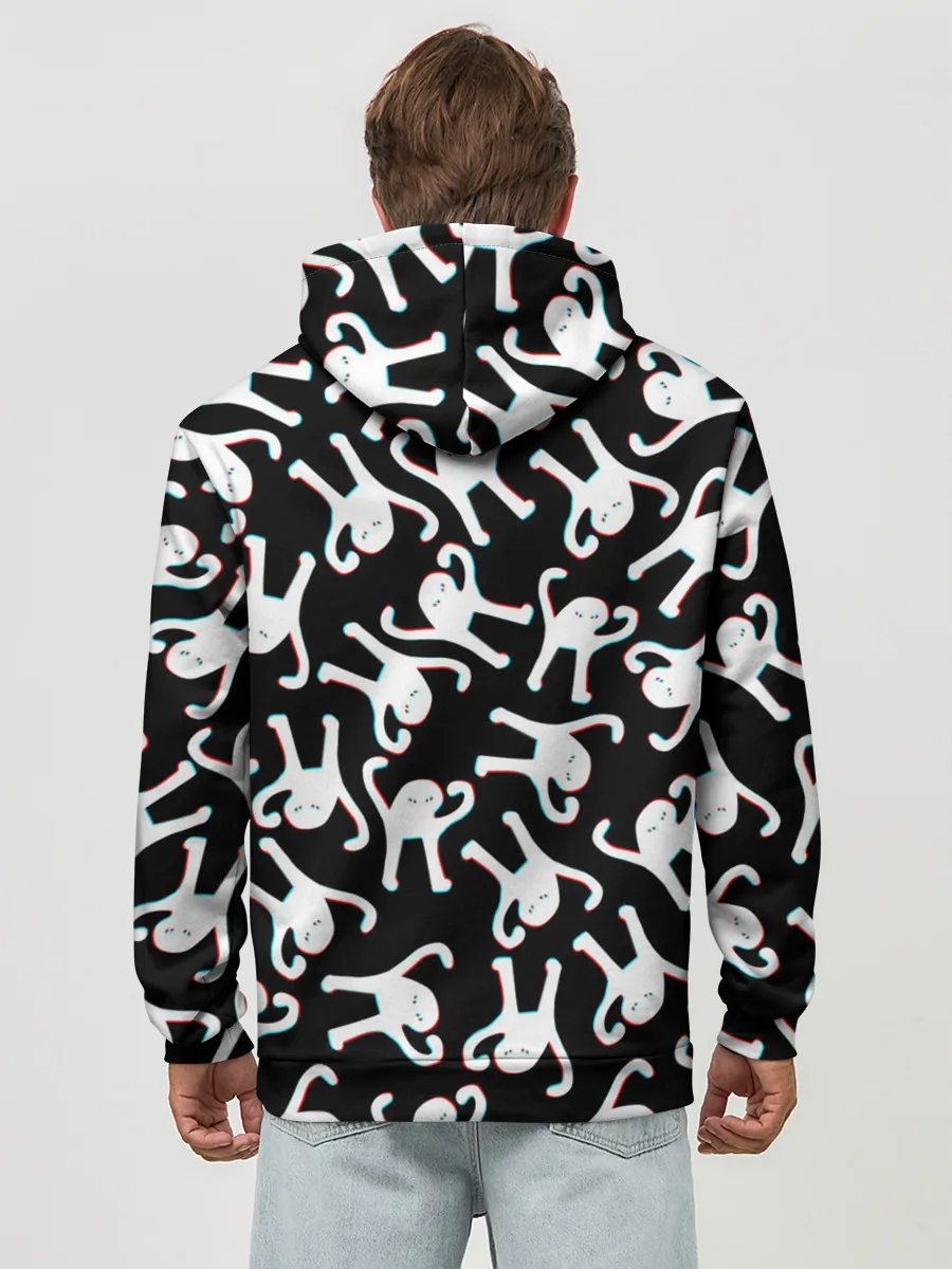 Худи мужской база хлопок / ЪУЪ СЪУКА ГЛИТЧ