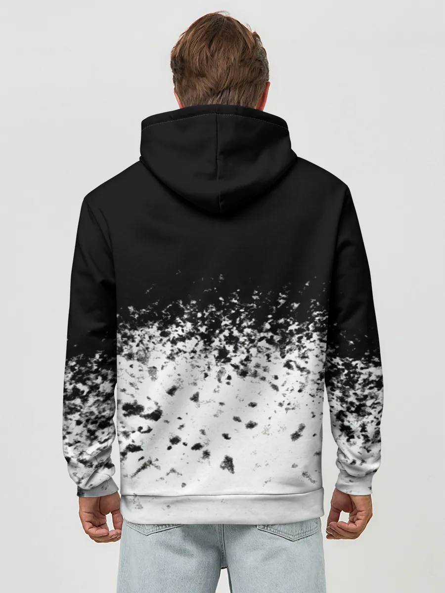 Худи мужской база хлопок / горизонт спрей оверлорд