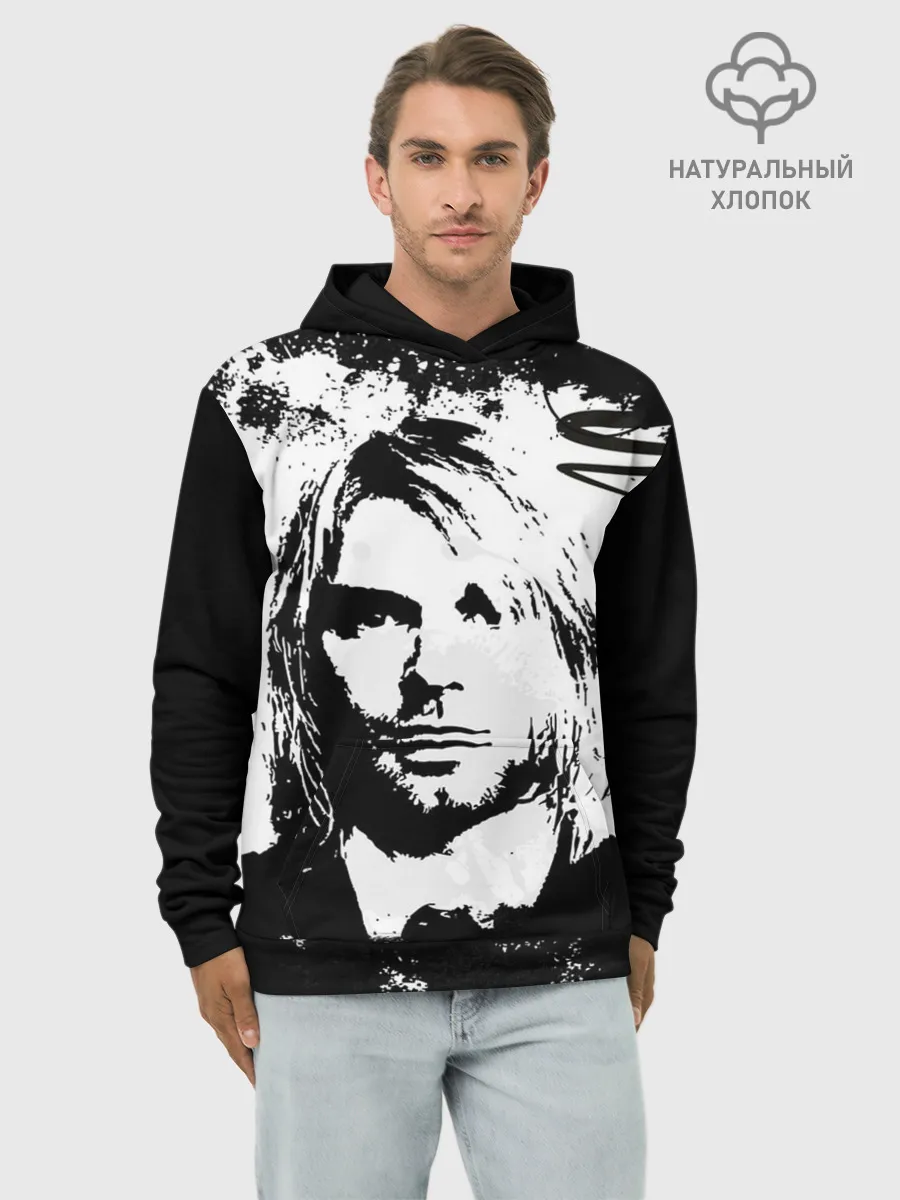 Худи мужской база хлопок / Kurt Cobain