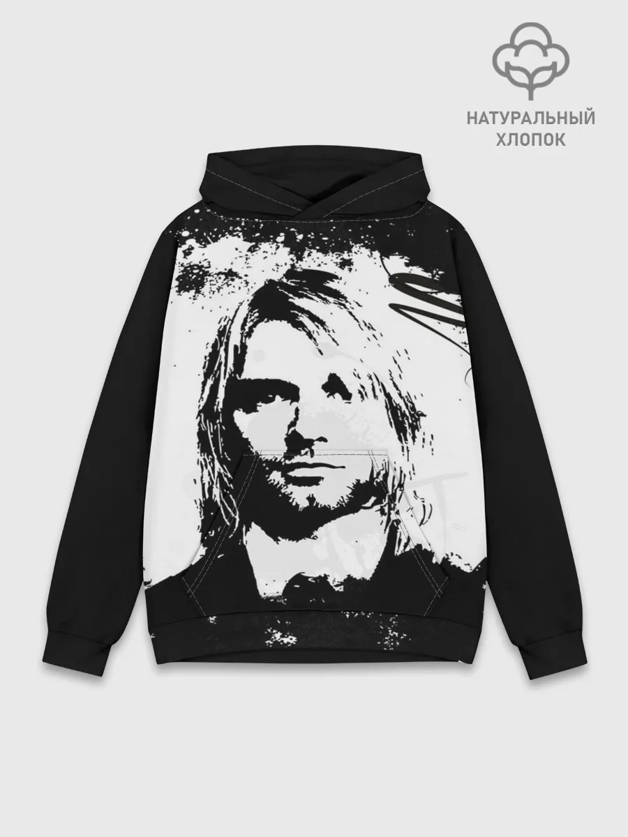 Худи мужской база хлопок / Kurt Cobain