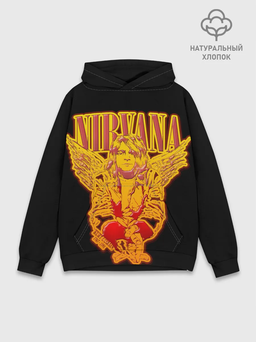 Худи мужской база хлопок / Nirvana
