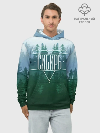 Худи мужской база хлопок / Сибирь