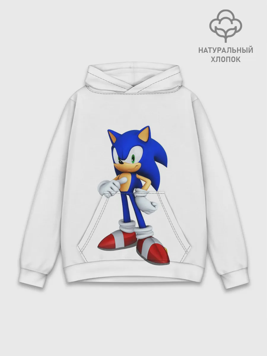 Худи мужской база хлопок / Sonic