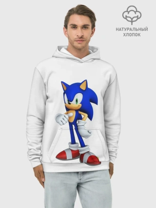 Худи мужской база хлопок / Sonic