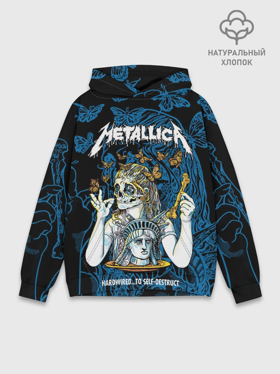 Худи мужской база хлопок / Metallica