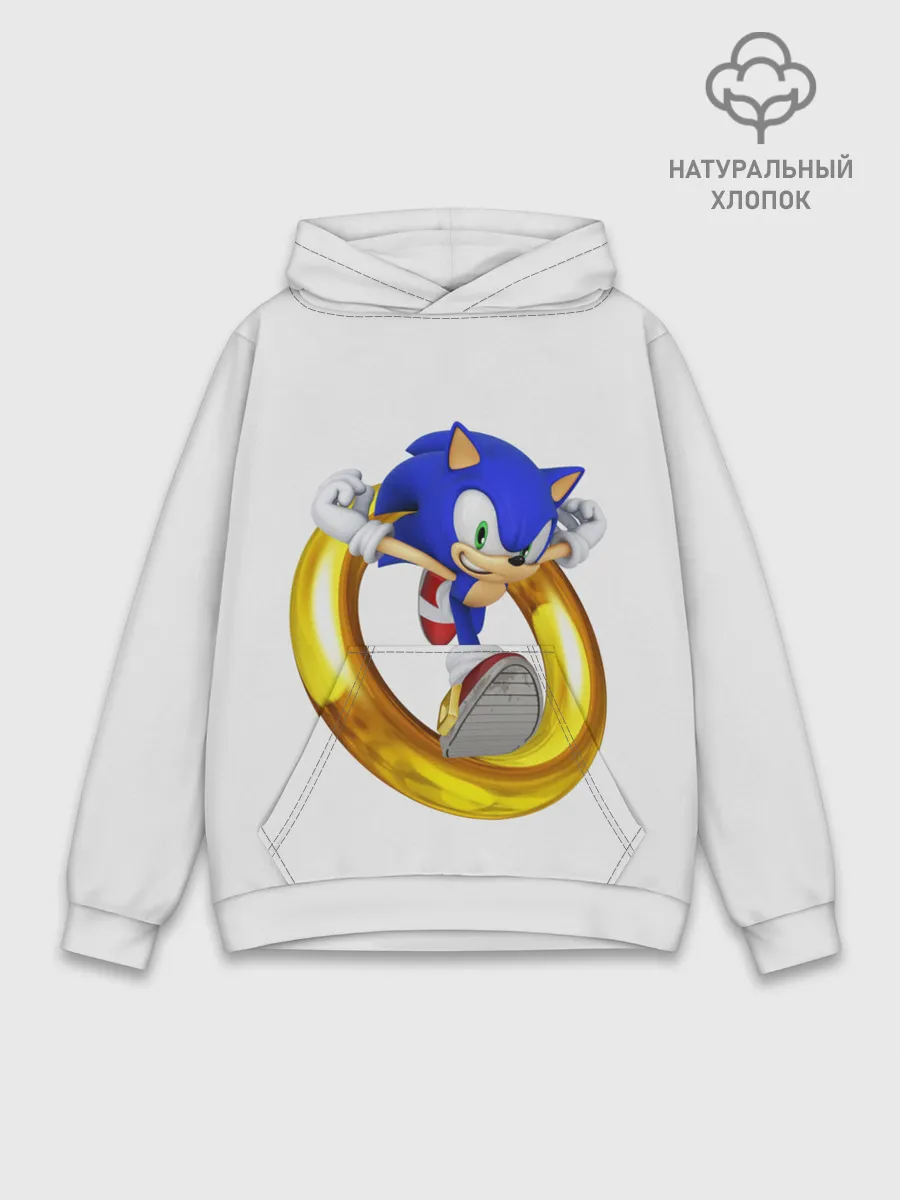 Худи мужской база хлопок / Sonic