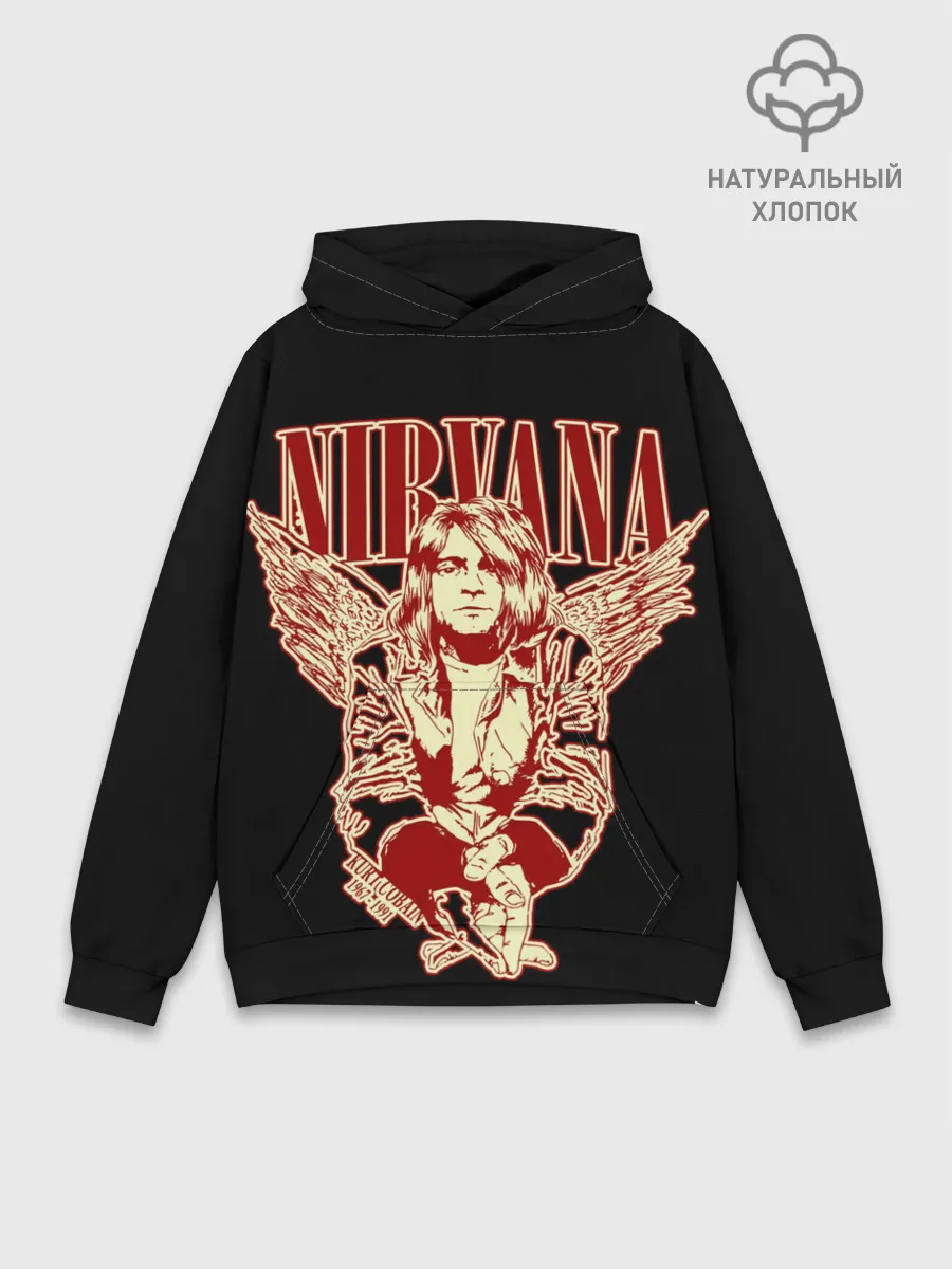 Худи мужской база хлопок / Nirvana